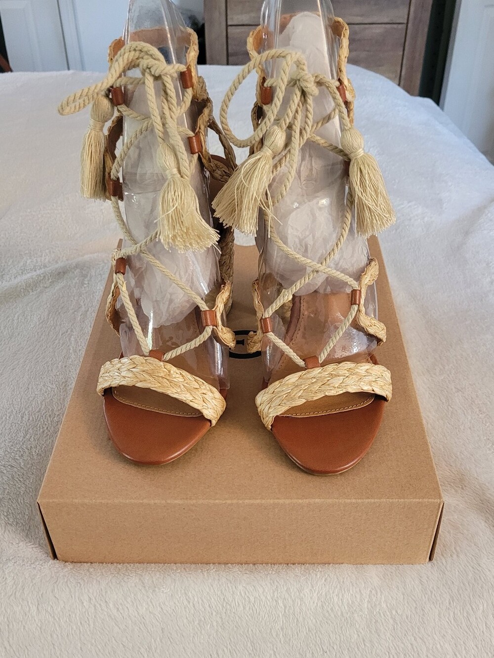 Mia Gigi Lace Up Heels
